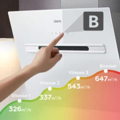 CIARRA Cappa Aspirante Controllo WiFi APP CD6736GS - Bianco, 3 Velocità, 750 M³/h, Controllo APP, 60 Cm, Filtro In Alluminio, Facile Da Pulire -Negozio Di Elettrodomestici 64996432 3