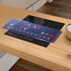 CIARRA - Piano Cottura A Induzione Incasso 3 Zone Con Boost - 6200 W Totali - Controllo Touch - Funzione Di Sicurezza - Colore Nero 9 CIARRA - Piano Cottura A Induzione Incasso 3 Zone Con Boost - 6200 W Totali - Controllo Touch - Funzione Di Sicurezza - Colore Nero -Negozio Di Elettrodomestici 64996440 3