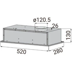CIARRA Cappa Cucina Incasso 52Cm 913ASS52 -Negozio Di Elettrodomestici 64996451 5