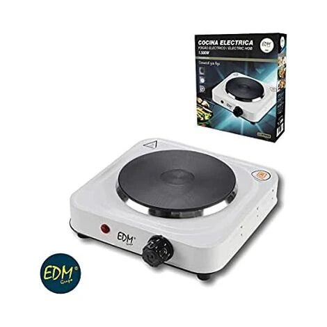 Fornello Elettrico 1 Bruciatore 1500w 25x25x7,5cm Edm 4 Fornello Elettrico 1 Bruciatore 1500w 25x25x7,5cm Edm - immagine 2