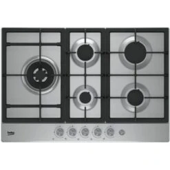 Beko HIAL 75235 SX Piano Cottura Acciaio Inossidabile Da Incasso 75cm A Gas 5 Fornelli -Negozio Di Elettrodomestici 68090986 3