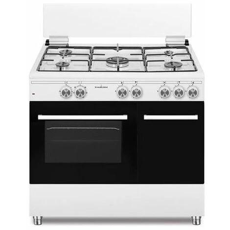 Schaub Lorenz SS590GEW Cucina 90cm 5 Fuochi Gas Forno A Gas Con Grill Elettrico Bianco 3 Schaub Lorenz SS590GEW Cucina 90cm 5 Fuochi Gas Forno A Gas Con Grill Elettrico Bianco