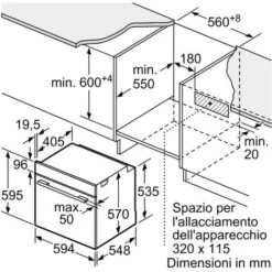 Forno Con Vapore Da Incasso 60 Cm Bosch HRA574BS0 11 Forno Con Vapore Da Incasso 60 Cm Bosch HRA574BS0 -Negozio Di Elettrodomestici 70147161 5