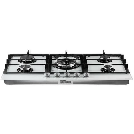 PremierTech PC905GW Piano Cottura A Gas Bianco Da 90cm (86cm) 5 Fuochi In Vetro 4 PremierTech PC905GW Piano Cottura A Gas Bianco Da 90cm (86cm) 5 Fuochi In Vetro - immagine 2