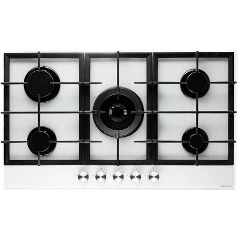 PremierTech PC905GW Piano Cottura A Gas Bianco Da 90cm (86cm) 5 Fuochi In Vetro 6 PremierTech PC905GW Piano Cottura A Gas Bianco Da 90cm (86cm) 5 Fuochi In Vetro - immagine 4