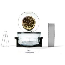 PremierTech PT-FA12B Forno Alogeno Ad Aria Ventilato 17 Litri 1400 Watt Cuoce Senza Olio (nero) -Negozio Di Elettrodomestici 70294363 3