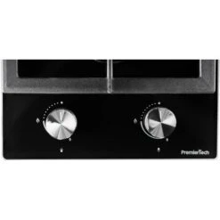 PremierTech PC302G Piano Cottura A Gas Domino 2 Fuochi 30cm Vetro Nero -Negozio Di Elettrodomestici 70294394 4