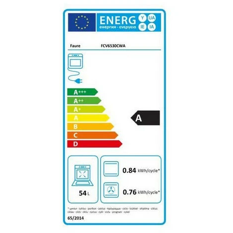 Cucina In Ceramica Da 56l Con 4 Fuochi Bianchi - Fcv6530cwa - Faure 4 Cucina In Ceramica Da 56l Con 4 Fuochi Bianchi - Fcv6530cwa - Faure - immagine 2
