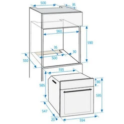 Forno Multifunzione Da Incasso 80l 60cm Inox/pirolisi Nero - Bvm35400xps - Beko 9 Forno Multifunzione Da Incasso 80l 60cm Inox/pirolisi Nero - Bvm35400xps - Beko -Negozio Di Elettrodomestici 70416611 4