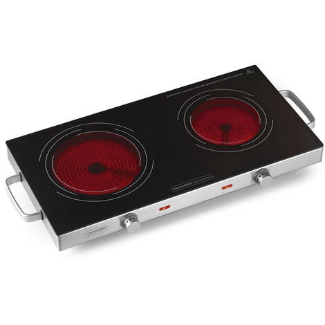 Fornello In Ceramica 2 Fuochi 2800w - Kcppv2800 - Kitchen Chef 3 Fornello In Ceramica 2 Fuochi 2800w - Kcppv2800 - Kitchen Chef