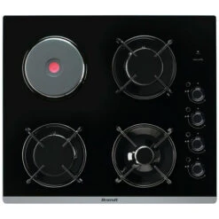 Piano Cottura Misto 51cm 4 Fuochi Nero - Bpg6413bm - Brandt