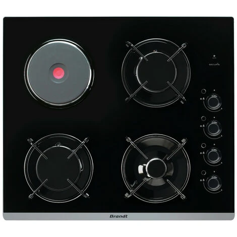 Piano Cottura Misto 51cm 4 Fuochi Nero - Bpg6413bm - Brandt 3 Piano Cottura Misto 51cm 4 Fuochi Nero - Bpg6413bm - Brandt