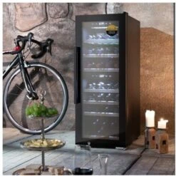 CASO PF017894 Cantinetta Refrigerata Per Vini 38 Bottiglie Classe Energetica G 7 Ripiani In Legno Wi-Fi 106,5 Cm Nero -Negozio Di Elettrodomestici 71487299 3