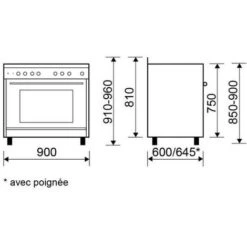 Piano Cottura Misto 104l 5 Fuochi In Acciaio Inox - Ge960cbix2 - Glem -Negozio Di Elettrodomestici 71584657 3