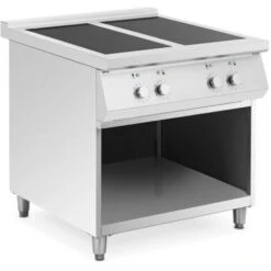 Cucina A Induzione 17.000 W 4 Superfici Di Cottura 260 °C Spazio Di Stoccaggio