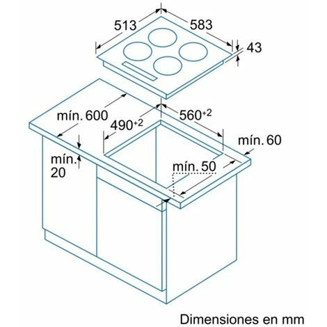 Balay 3EB714XR Built-in Ceramic Black Hob - Hobs (Built-in, Ceramic, Glass-ceramic, Black, 1200 W, 14.5 Cm) 4 Balay 3EB714XR Built-in Ceramic Black Hob - Hobs (Built-in, Ceramic, Glass-ceramic, Black, 1200 W, 14.5 Cm) - immagine 2
