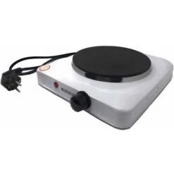 Fornello Elettrico 1500 Watt Con Temperatura Regolabile Piastra Elettrica Portatile 18,5 Cm Da Viaggio Campeggio Vacanza H-002A