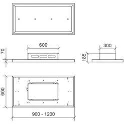 Cappa A Soffitto A Libera Installazione ﾖ GEA FREE BIANCA 90x60 Cm. 900 M3/h -Negozio Di Elettrodomestici 82244780 3
