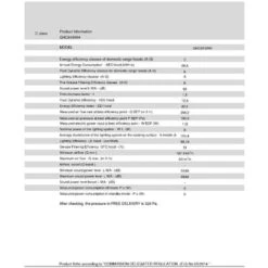 Cappuccio Visiera 60cm 344m3/h Bianco - GHC640WH - Glem -Negozio Di Elettrodomestici 82759634 3