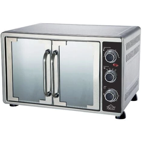 DCG ELTRONIC MBS58 - FORNO ELETTRICO VENTILATO, DOPPIA PORTA, CAPACITÀ 58 LITRI, IN ACCIAIO INOSSIDABILE COLOR ARGENTO, TERMOSTATO REGOLABILE, TEMPERATURA MAX 230°C, TIMER 60 MINUTI 3 DCG ELTRONIC MBS58 - FORNO ELETTRICO VENTILATO, DOPPIA PORTA, CAPACITÀ 58 LITRI, IN ACCIAIO INOSSIDABILE COLOR ARGENTO, TERMOSTATO REGOLABILE, TEMPERATURA MAX 230°C, TIMER 60 MINUTI