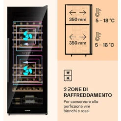 Klarstein Barossa 54 Duo Frigorifero Per Vini 2 Zone 148 Litri 54 Bottiglie Display Touch Nero 9 Klarstein Barossa 54 Duo Frigorifero Per Vini 2 Zone 148 Litri 54 Bottiglie Display Touch Nero -Negozio Di Elettrodomestici 85709155 3