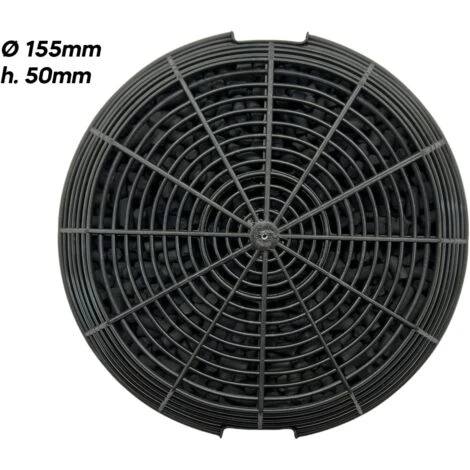 Filtri Carbone Attivo Cappa Elica F00478 Turboair Mod.47 Compatibile KIT0161384 Adatto A Missy E Box In Standard, 2 Pezzi In Confezione Ø 155 Mm H.50 Mm 5 Filtri Carbone Attivo Cappa Elica F00478 Turboair Mod.47 Compatibile KIT0161384 Adatto A Missy E Box In Standard, 2 Pezzi In Confezione Ø 155 Mm H.50 Mm - immagine 3