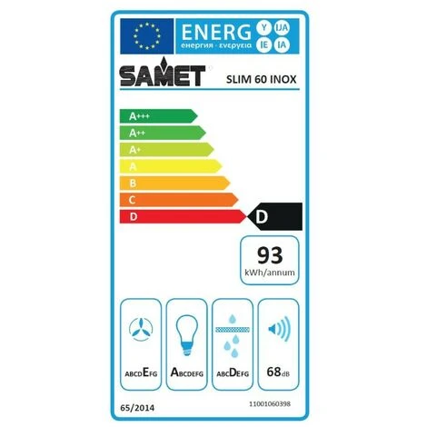 Cappa Sottopensile Slim 60 Inox 1 Motore Samet 5 Cappa Sottopensile Slim 60 Inox 1 Motore Samet - immagine 3