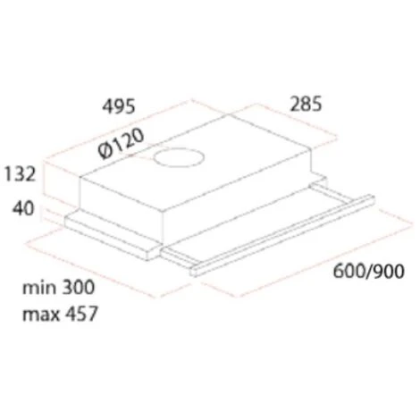 CAPPA SOTTOPENSILE SLIM 60 INOX 1 MOTORE SAMET 3 CAPPA SOTTOPENSILE SLIM 60 INOX 1 MOTORE SAMET