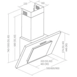 Akpo Wk-4 Nero Eco A Parete Nero 420 M³/h -Negozio Di Elettrodomestici 89718026 3