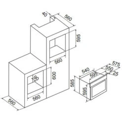Forno Da Incasso Multifunzione 65l 60cm Con Catalisi Nera - Afc108bk - Airlux 7 Forno Da Incasso Multifunzione 65l 60cm Con Catalisi Nera - Afc108bk - Airlux -Negozio Di Elettrodomestici 89944424 3