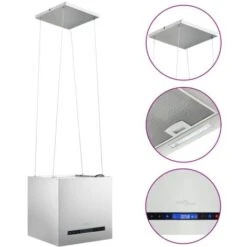 Cappa Da Cucina Ad Isola Sospesa LCD - Cappa Aspirante Con Sensore 37 Cm Acciaio -Negozio Di Elettrodomestici 90446569 2