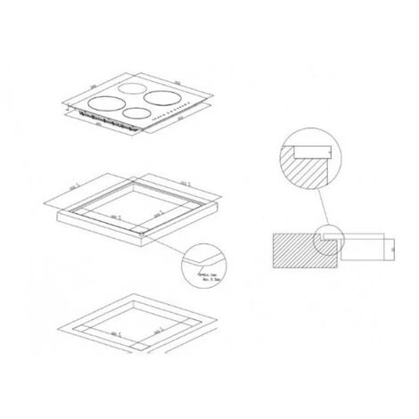Piano Cottura Induzione 60 Cm ZMI6C42/E1 ZEROWATT 4 Piano Cottura Induzione 60 Cm ZMI6C42/E1 ZEROWATT - immagine 2