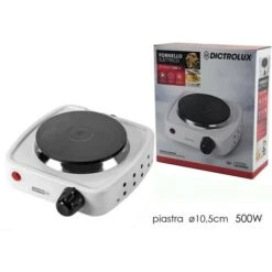 FORNELLO ELETTRICO 1PIASTRA 400W BIANCO