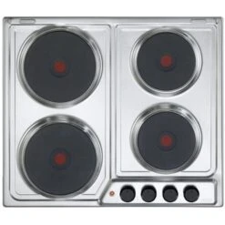 DeLonghi De’Longhi FFI 46 ER Piano Cottura Acciaio Inossidabile Da Incasso 60 Cm Piastra Sigillata 4 Fornello(i)