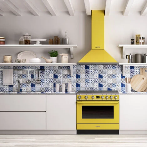 Smeg Cucina Elettrica Portofino CPF9IPYW 90 Cm Giallo 7 Smeg Cucina Elettrica Portofino CPF9IPYW 90 Cm Giallo - immagine 5