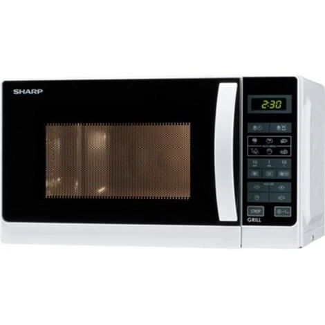SHARP R-642WW Forno A Microonde Con Grill Capacità 20 Litri Potenza 800 Watt 3 SHARP R-642WW Forno A Microonde Con Grill Capacità 20 Litri Potenza 800 Watt