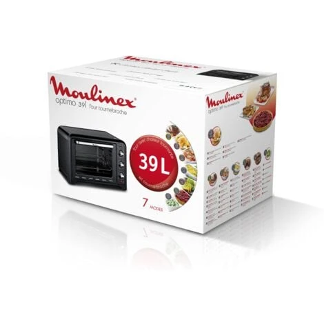 Moulinex OX4858 Optimo Forno Elettrico Ventilato 39 Litri, Potenza 2000 W, Max 240°C, Forno Per Pizza, Carne, Pesce, Dolci, Fornetto Elettrico Con Girarrosto, 7 Modalità Di Cottura, Timer, 4 Accessori 6 Moulinex OX4858 Optimo Forno Elettrico Ventilato 39 Litri, Potenza 2000 W, Max 240°C, Forno Per Pizza, Carne, Pesce, Dolci, Fornetto Elettrico Con Girarrosto, 7 Modalità Di Cottura, Timer, 4 Accessori - immagine 4