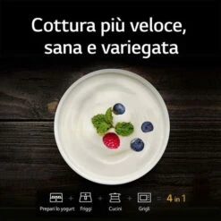 LG MJ3965BPS Forno Microonde Smart Inverter Combinato E Ventilato Con Doppio Grill, 39 Litri, 1350 W, Programmi Automatici, 5 Livelli Di Potenza, Piatto Microonde Crispy Incluso - Nero Fumè -Negozio Di Elettrodomestici 95814029 4