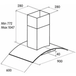 Turboair LIPARI IX/A Cappa Aspirante Isola Acciaio Inox 368 Mⁿ/h Classe E -Negozio Di Elettrodomestici 97171290 3