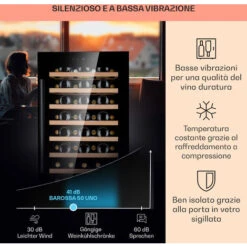 Klarstein Barossa 50 Uno - Frigorifero Per Vini, 1 Zona, 120 Litri/50 Bottiglie, Display Touch 10 Klarstein Barossa 50 Uno - Frigorifero Per Vini, 1 Zona, 120 Litri/50 Bottiglie, Display Touch -Negozio Di Elettrodomestici 97203062 4