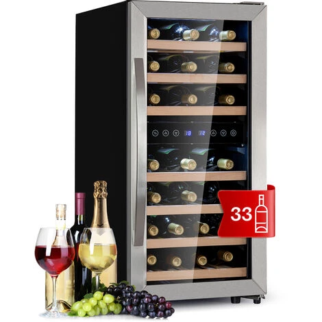 Klarstein Vinamour 54D Cantinetta 2 Zone 148 L 54 Bottiglie Parte Frontale In Acciaio Inox 3 Klarstein Vinamour 54D Cantinetta 2 Zone 148 L 54 Bottiglie Parte Frontale In Acciaio Inox