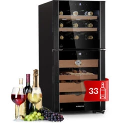 Klarstein El Dorado 89 - Humidor E Frigorifero Per Vini, Touch, 89 L, LED