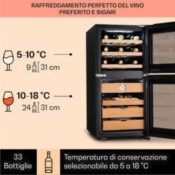 Klarstein El Dorado 89 - Humidor E Frigorifero Per Vini, Touch, 89 L, LED -Negozio Di Elettrodomestici 97203096 4