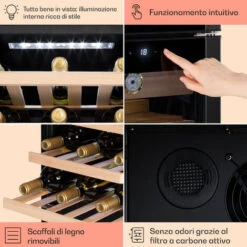 Klarstein El Dorado 89 - Humidor E Frigorifero Per Vini, Touch, 89 L, LED -Negozio Di Elettrodomestici 97203096 5