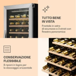 Klarstein Klarstein Vinamour 77 Duo Frigo Per Vino 191 Litri 5 - 20 °C 2 Zone Di Raffreddamento 11 Klarstein Klarstein Vinamour 77 Duo Frigo Per Vino 191 Litri 5 - 20 °C 2 Zone Di Raffreddamento -Negozio Di Elettrodomestici 98518269 5