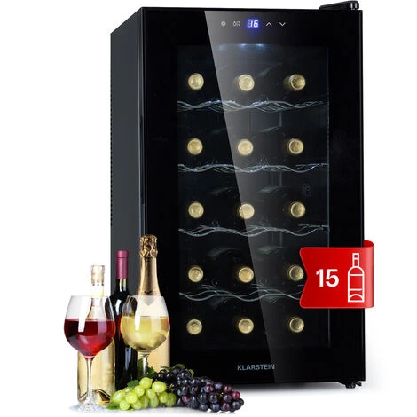 Klarstein Barolo 15 Uno - Frigorifero Per Vini, 48 L, 15 Bottiglie, 11-18 °C, SingleZone 3 Klarstein Barolo 15 Uno - Frigorifero Per Vini, 48 L, 15 Bottiglie, 11-18 °C, SingleZone