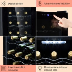 Klarstein Barolo 15 Uno - Frigorifero Per Vini, 48 L, 15 Bottiglie, 11-18 °C, SingleZone 11 Klarstein Barolo 15 Uno - Frigorifero Per Vini, 48 L, 15 Bottiglie, 11-18 °C, SingleZone -Negozio Di Elettrodomestici 98518270 5